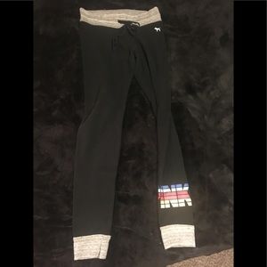 Pink Vs cuffed leggings size S